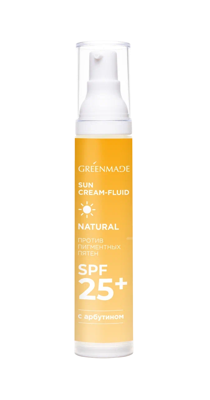 Солнцезащитный крем-флюид для лица SPF 25+ Greenmade 50 мл