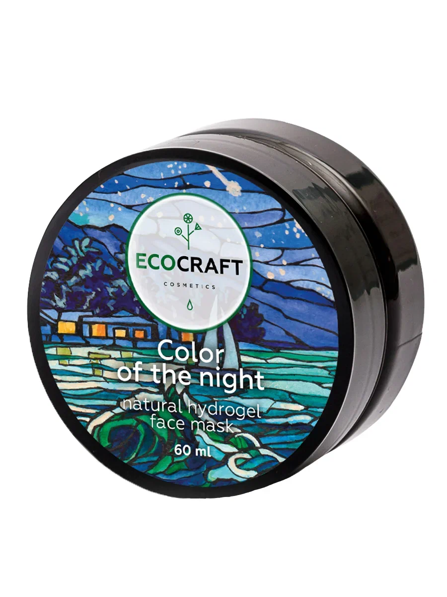 Маска гидрогелевая для сухой и чувствительной кожи Цвет ночи Ecocraft 60 мл