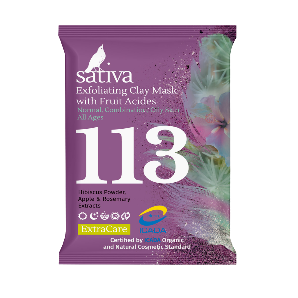 Маска-гоммаж с фруктовыми кислотами №113 Sativa 15 гр